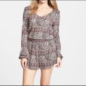 Billabong Women’s Free Falken Aztec Romper Size Large